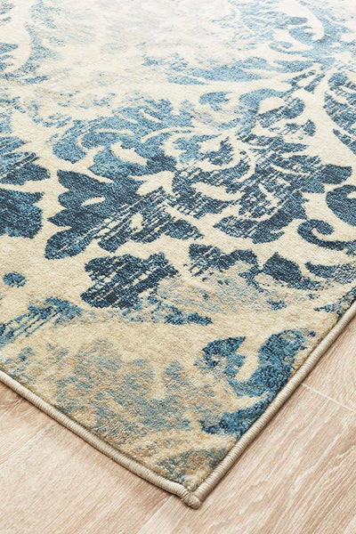 Calypso Rug - Turquoise and Bone