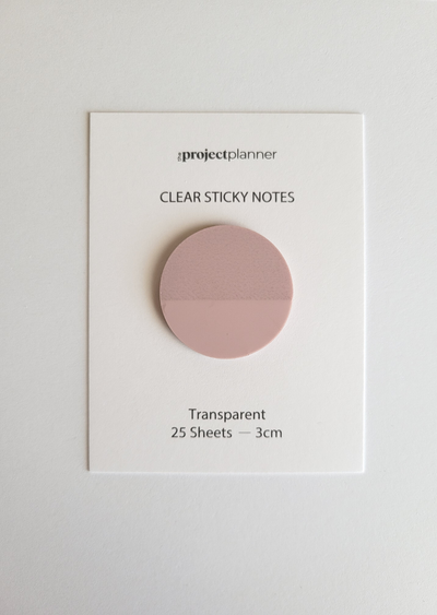 Circle Sticky Notes – 3cm Transparent