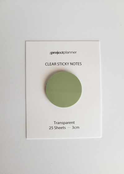 Circle Sticky Notes – 3cm Transparent
