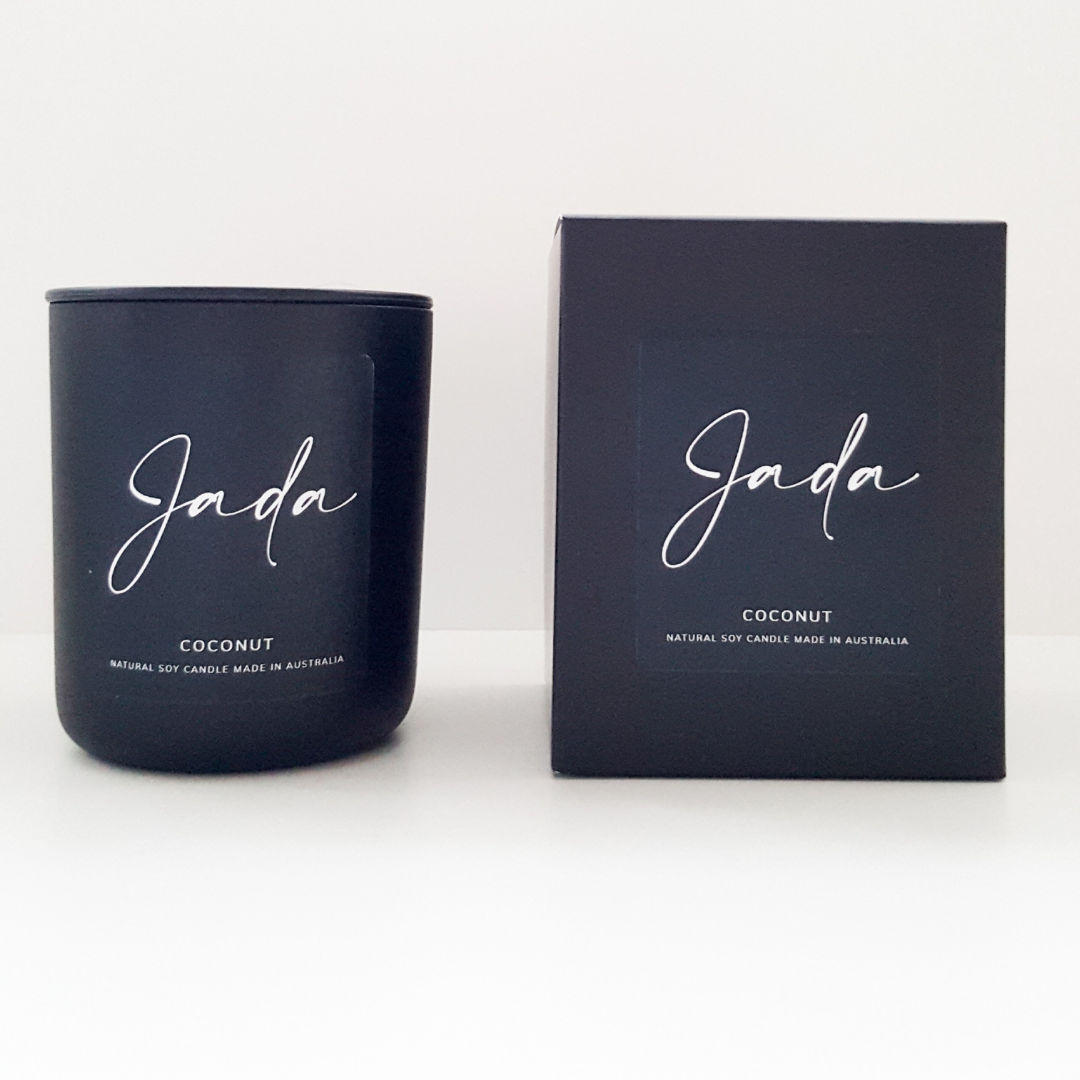 Deluxe Matte Black Soy Candle