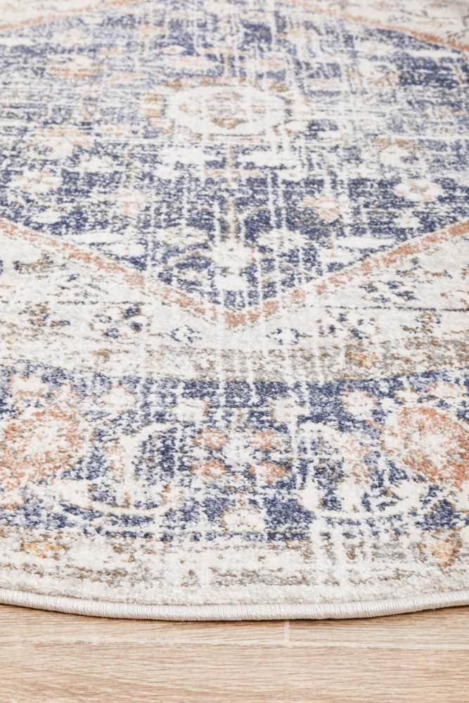 Mayfair Rug - Lorissa Blue Rug Round