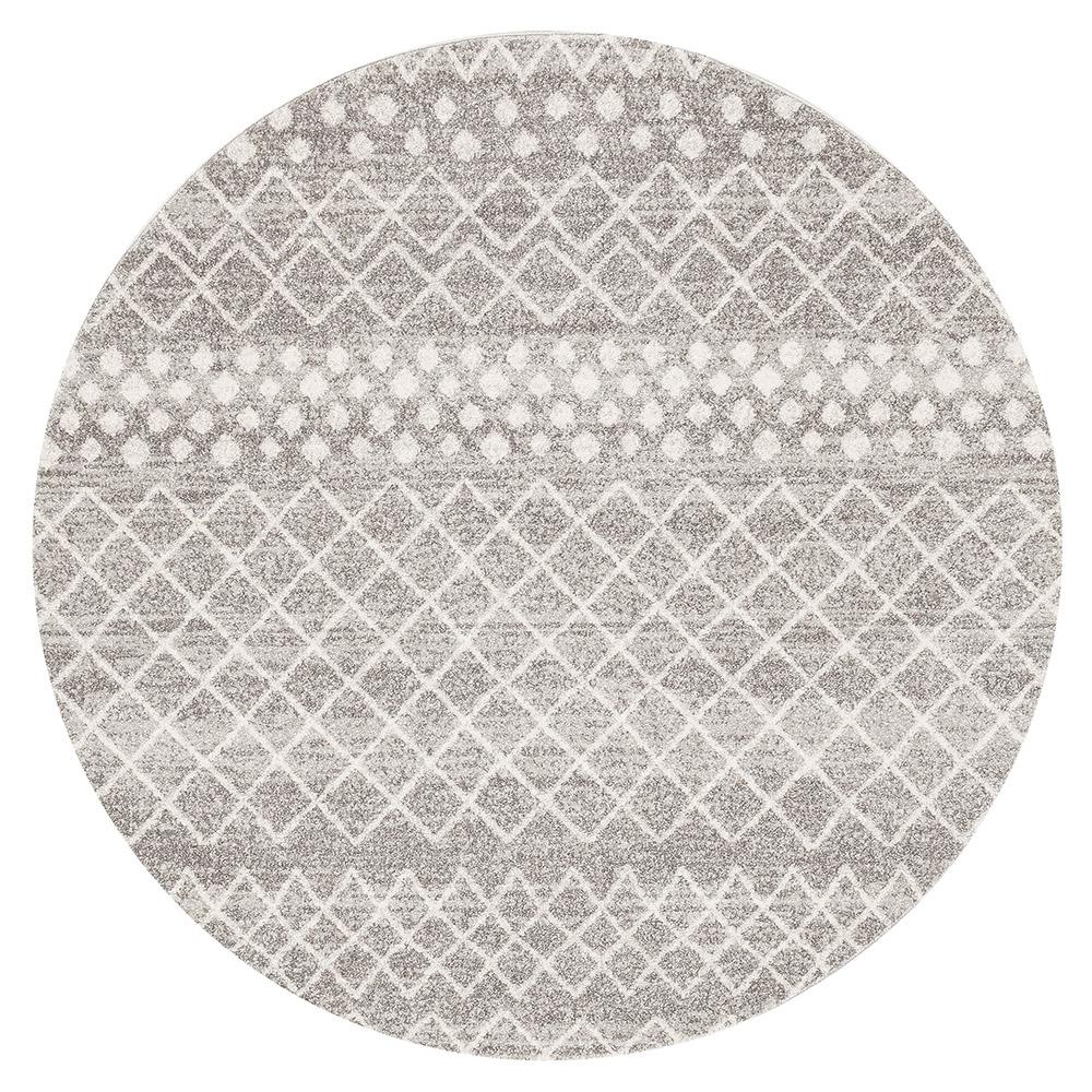 Oasis Rug - Silver Round