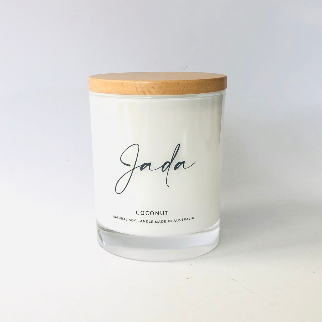 XL Soy Candle With Oak Lid